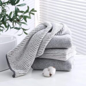 bamboo charcoal fiber face towel