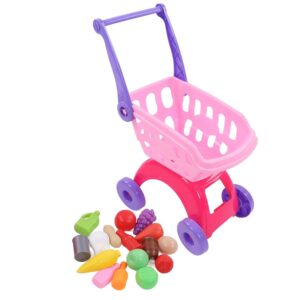baby shopping trolly with fruits